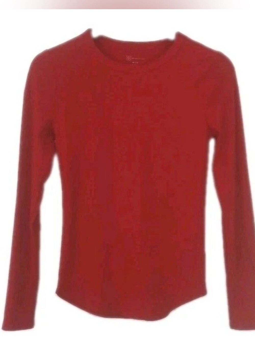 No Boundaries Junior's Size M (7-9) Red Long Sleeve Ribbed Knit